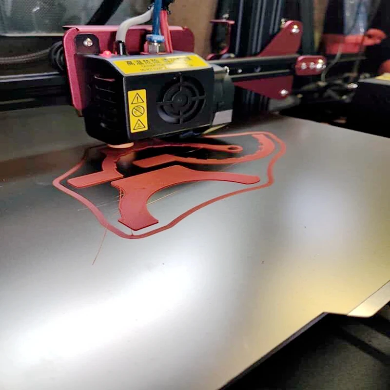 Детали для 3D-принтера FLEXBED 300 *300 мм, лист пружинной стали, платформа с подогревом, нанесенная поверхность PEI + магнитная наклейка для горячей кровати Voron Изображение 5