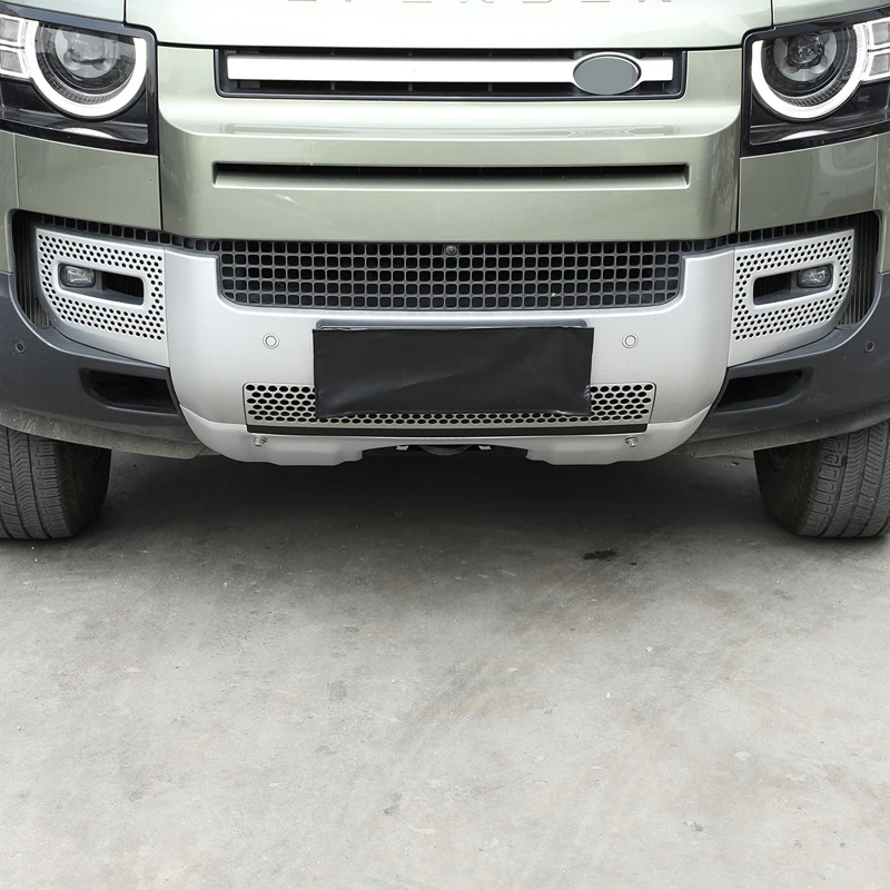 Для Land Rover Defender 90 110 2020-2022 Автомобильный передний бампер из нержавеющей стали, защитная накладка, защитная пластина, автомобильные аксессуары Изображение 5
