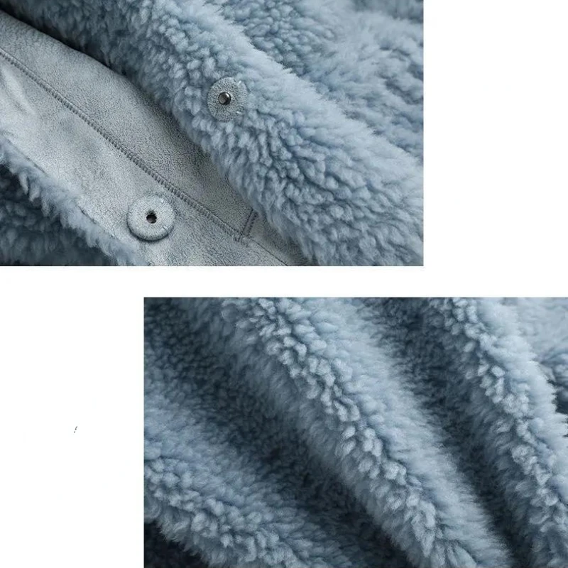 Женское Новое осенне-зимнее пальто из искусственного кашемира, повседневное пальто с капюшоном и длинными рукавами, куртка в готическом стиле Kj1369 Изображение 5