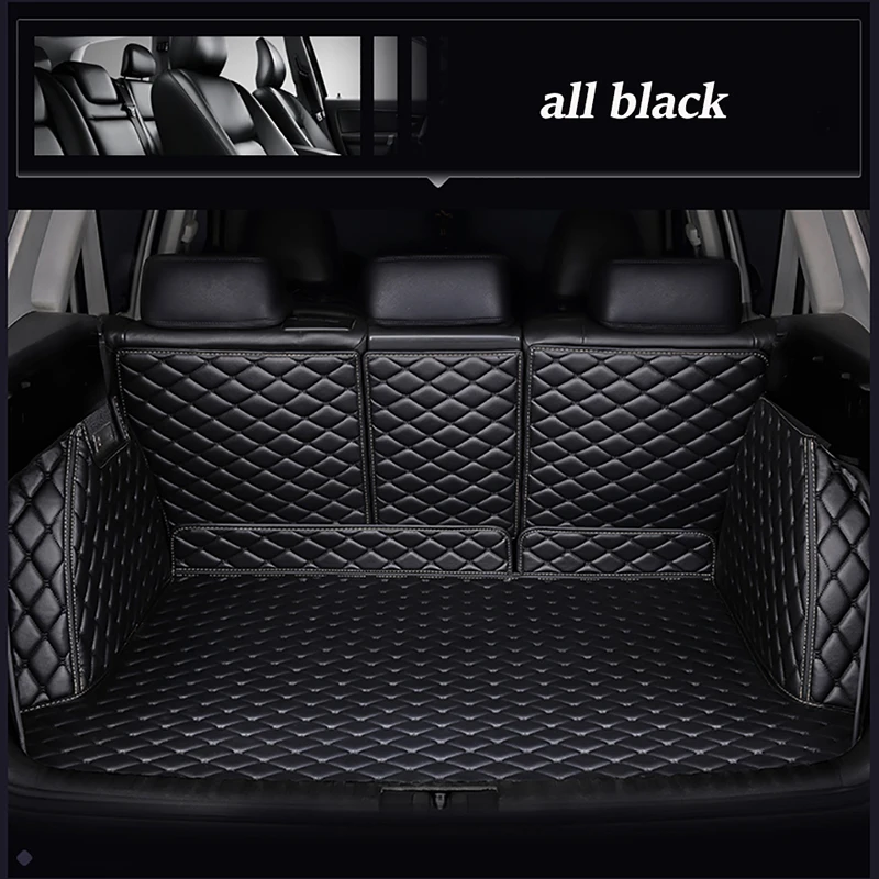 Изготовленные на заказ кожаные коврики YUCKJU с полной оберткой для багажника автомобиля Luxgen Luxgen 7 5 U5 SUV Автоаксессуар чехол для багажника Изображение 5