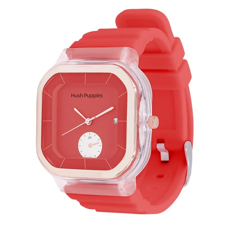 Квадратные электронные наручные часы для женщин, повседневный силиконовый ремешок, кварцевые наручные часы, прозрачные спортивные часы для детей, девочек, мальчиков Изображение 5