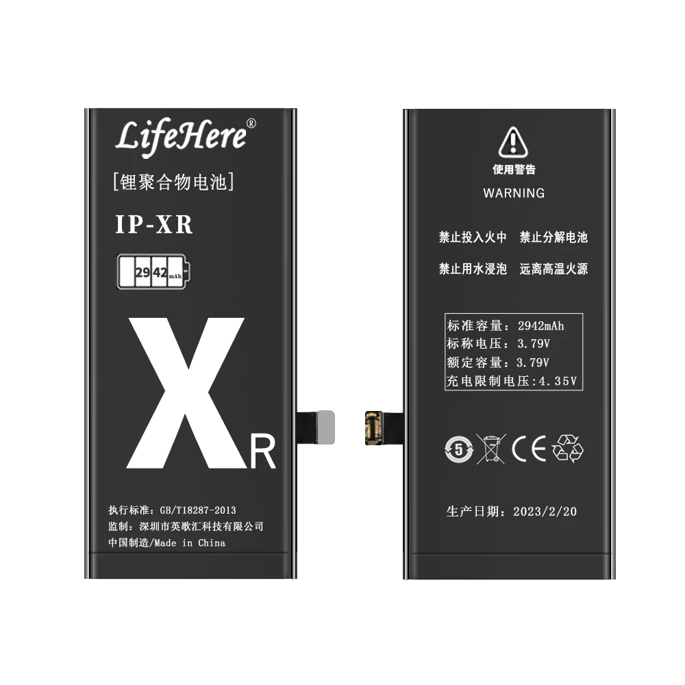 Оригинальный Аккумулятор Lifehere 2942 мАч Для Apple iPhone XR A2015 A1984 A2106 A2017 iPhone TEN Для Ремонта Телефона Большой Емкости Изображение 5