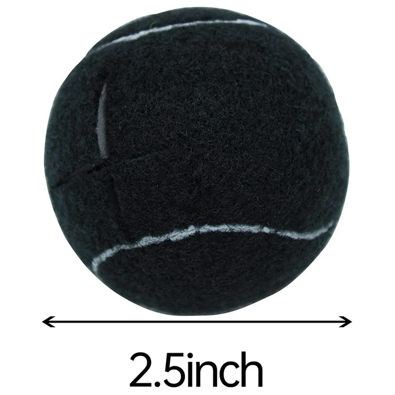 Теннисный мячик-ходунки, 4 шт., для защиты ножек мебели и пола, сверхпрочное долговечное войлочное покрытие, черный Изображение 5